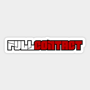 Full Contact Karate MMA Martial Arts Logo Sticker